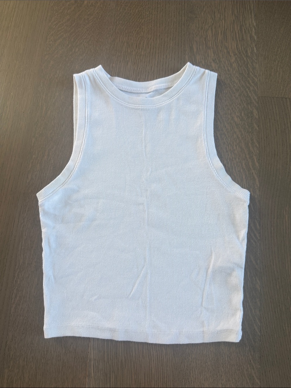 White Hollister ribbed tank